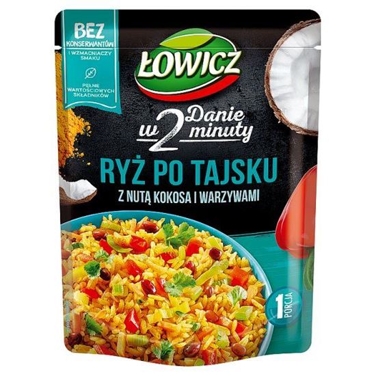 Łowicz Ryż po tajsku z nutą kokosa i warzywami 250 g
