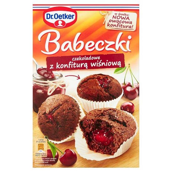 Dr. Oetker Babeczki czekoladowe z konfiturą wiśniową 442 g