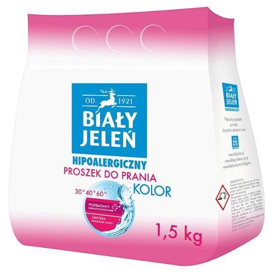 Biały Jeleń Hipoalergiczny proszek do prania kolor 1,5 kg (11 prań)