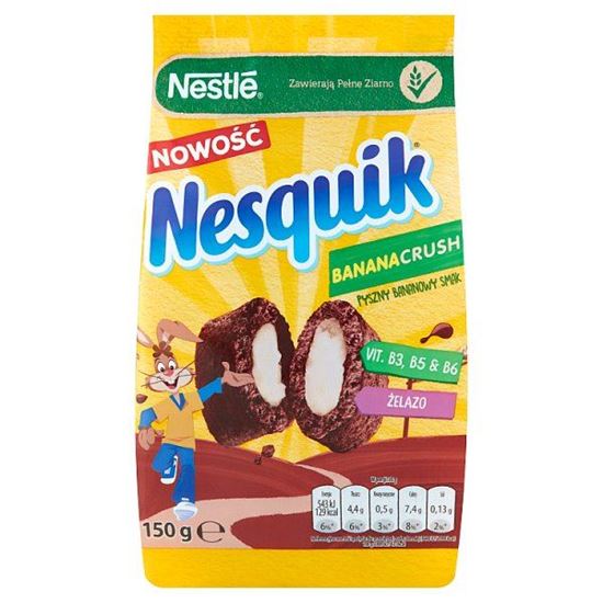 Nestlé Nesquik BananaCrush Płatki śniadaniowe 150 g