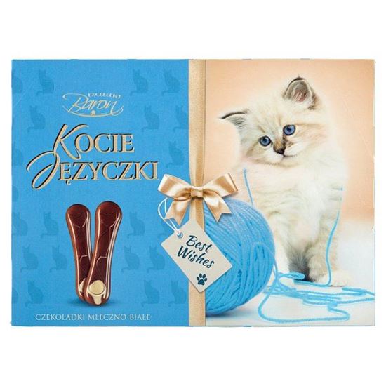 Excellent Baron Kocie Języczki Czekoladki mleczno-białe 100 g