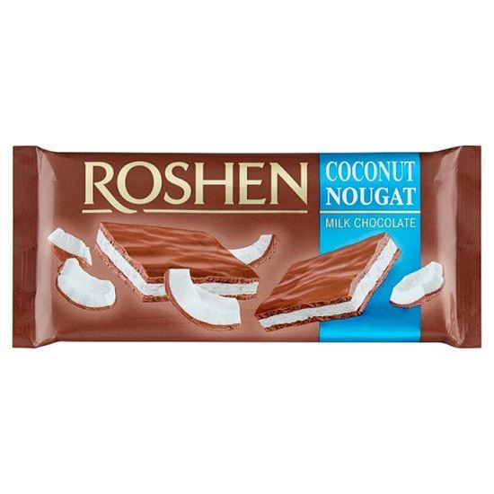Roshen Czekolada mleczna z nugatem kokosowym 90 g