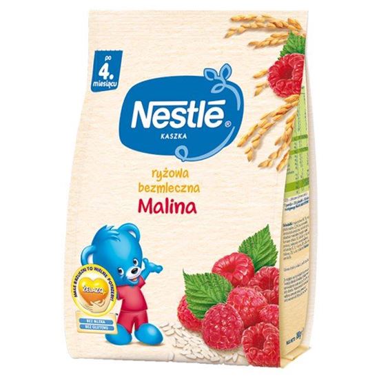 Nestlé Kaszka ryżowa bezmleczna malina po 4. miesiącu 180 g