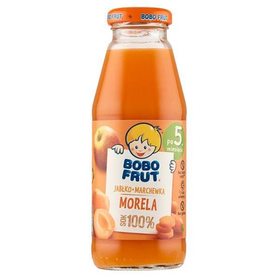 Bobo Frut 100% sok jabłko marchewka morela po 5. miesiącu 300 ml
