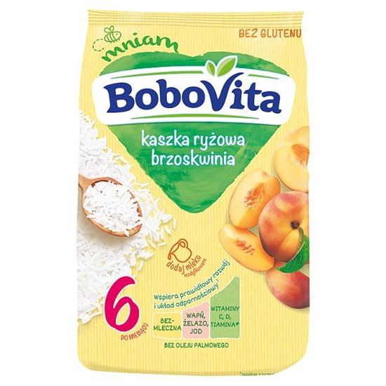 BoboVita Kaszka ryżowa brzoskwinia po 6. miesiącu 180 g