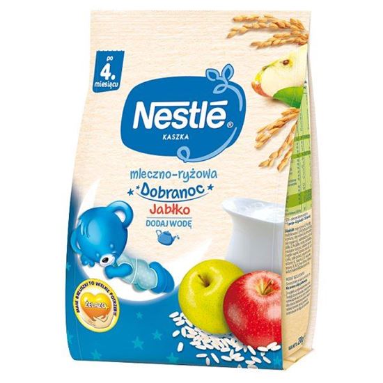 Nestlé Kaszka dobranoc mleczno-ryżowa jabłko po 4. miesiącu 230 g