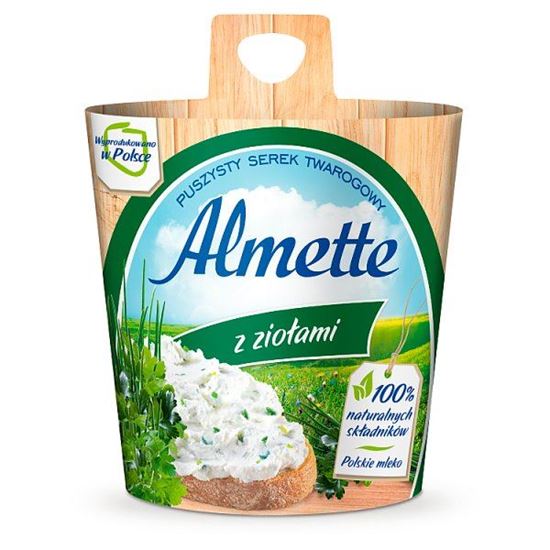 Almette z ziołami Puszysty serek twarogowy 150 g