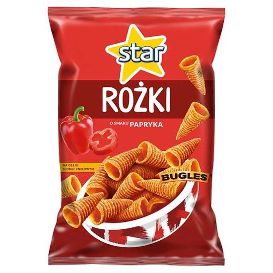 Star Rożki Przekąski kukurydziane o smaku papryki 95 g