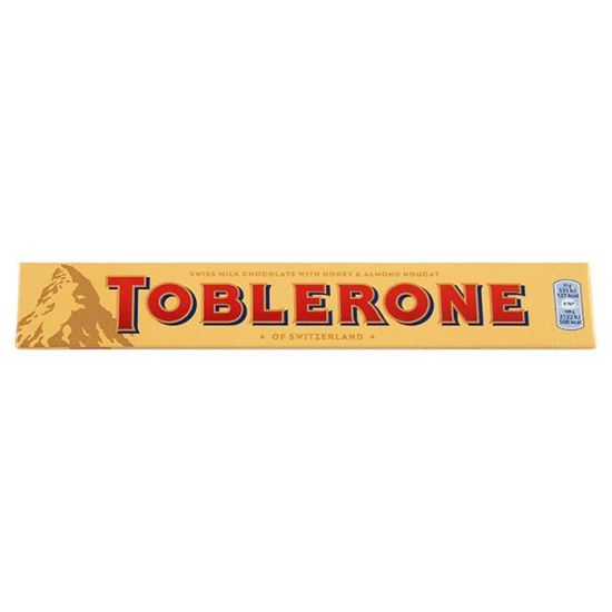 Toblerone Szwajcarska czekolada mleczna z nugatem miodowo-migdałowym 100 g