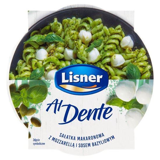 Lisner Al Dente Sałatka makaronowa z mozzarellą i sosem bazyliowym 150 g