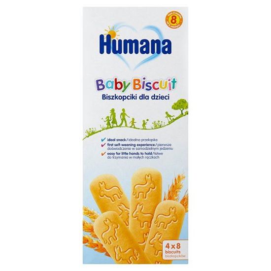 Humana Biszkopciki dla dzieci od 8. miesiąca 180 g (4 x 45 g)