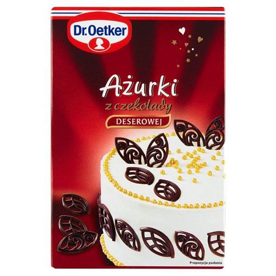 Dr. Oetker Ażurki z czekolady deserowej 30 g (24 sztuki)