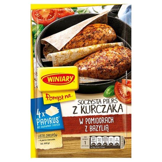 Winiary Pomysł na... Soczysta pierś kurczaka w pomidorach z bazylią 24,4 g