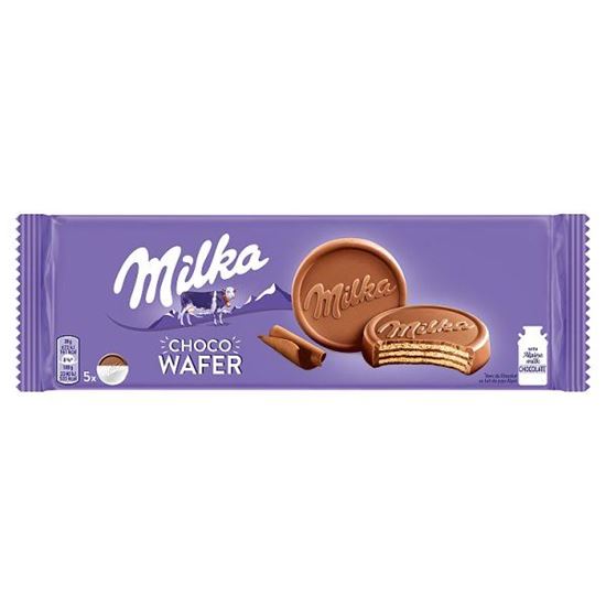 Milka Choco Wafer Wafelki z kremem kakaowym oblane czekoladą mleczną 150 g (5 sztuk)