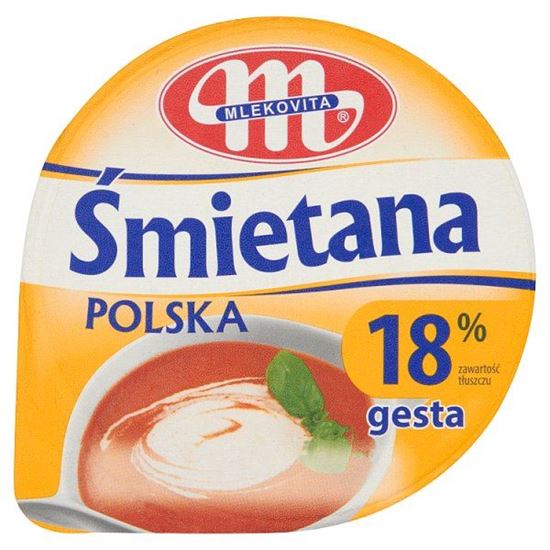 Mlekovita Śmietana Polska gęsta 18% 200 g