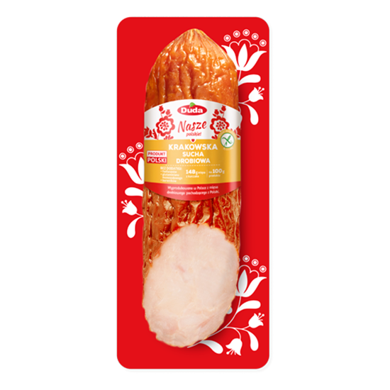 Obrazek Duda kiełbasa krakowska drobiowa 245 g