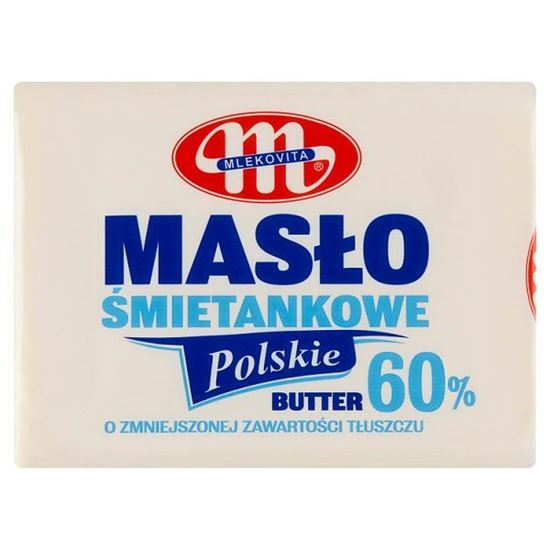 Mlekovita Masło Polskie śmietankowe o zmniejszonej zawartości tłuszczu 60% 200 g