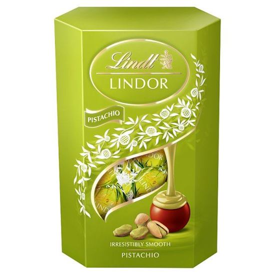 Lindt Lindor Praliny z czekolady mlecznej z pistacjowym nadzieniem 200 g