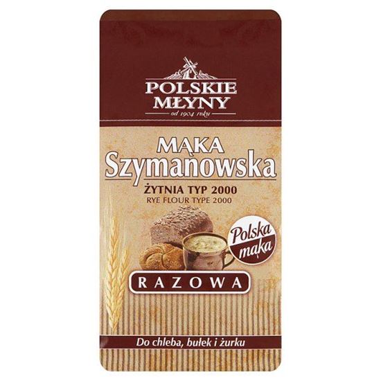 Polskie Młyny Mąka Szymanowska Razowa żytnia typ 2000 800 g