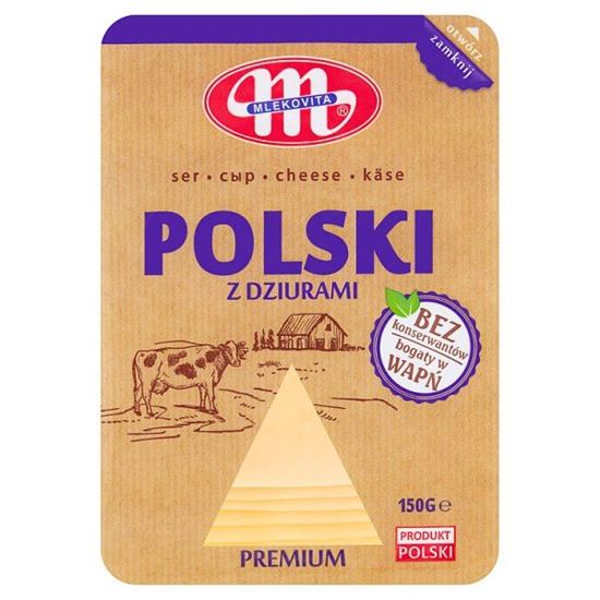 Mlekovita Ser Polski z dziurami premium 150 g
