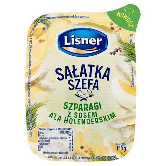 Lisner Sałatka szefa szparagi z sosem a'la holenderskim 140 g