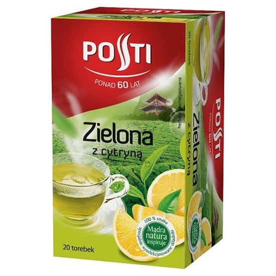 Posti Zielona z cytryną Herbata aromatyzowana 36 g (20 torebek)