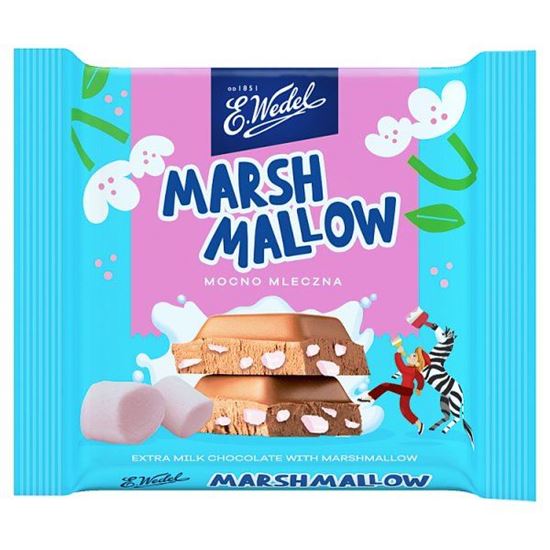 E. Wedel Czekolada mocno mleczna z piankami marshmallow 36 g