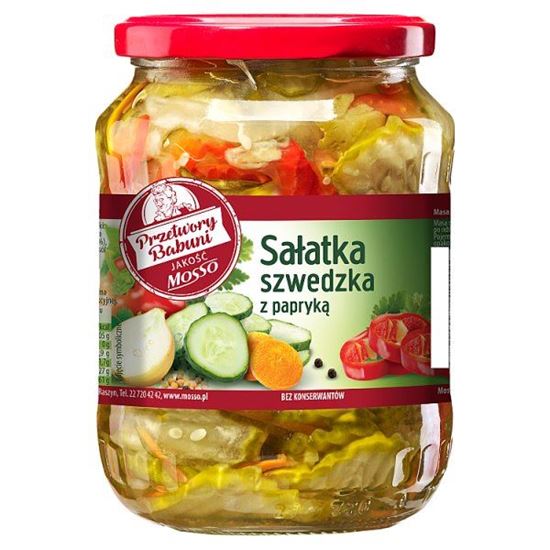 Mosso Sałatka szwedzka z papryką 640 g