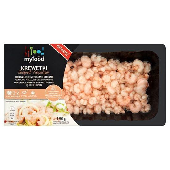 MyFood Krewetki koktajlowe gotowane obrane 180 g