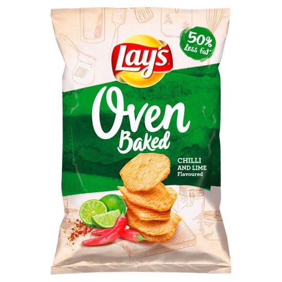 Lay's Oven Baked Pieczone formowane chipsy ziemniaczane o smaku chilli i limonki 125 g