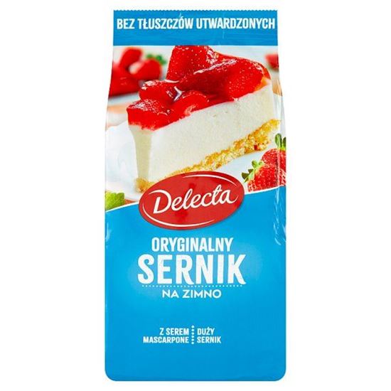 Delecta Oryginalny sernik na zimno mieszanka do wypieku ciasta 193 g