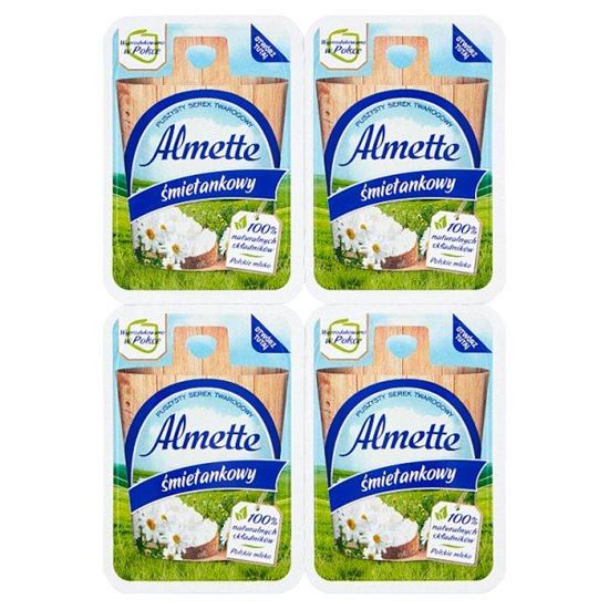Almette Puszysty serek twarogowy śmietankowy 120 g (4 x 30 g)