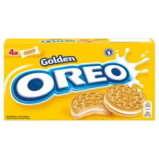 Oreo Golden Ciastka z nadzieniem o smaku waniliowym 176 g (16 sztuk)