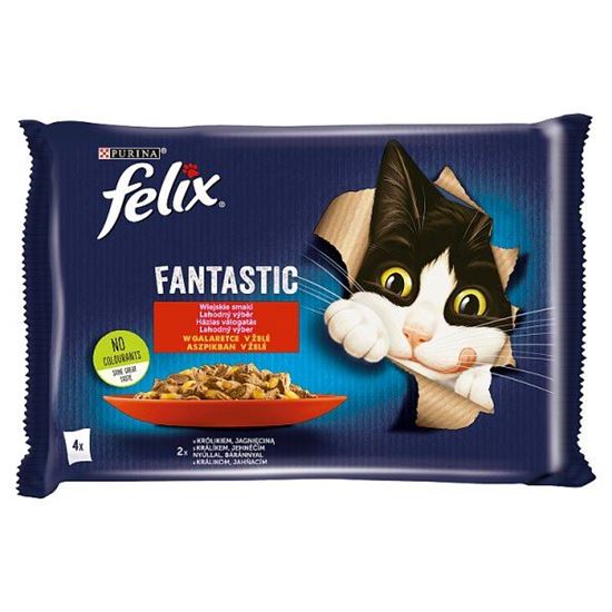 Felix Fantastic Karma dla kotów wiejskie smaki w galaretce 340 g (4 x 85 g)