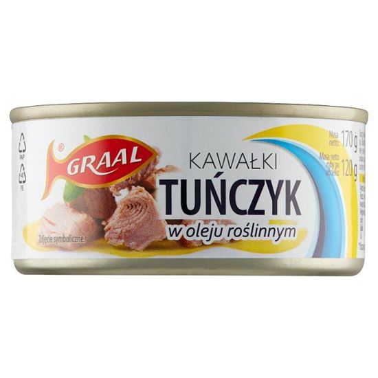 Graal Tuńczyk kawałki w oleju roślinnym 170 g