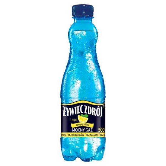 Żywiec Zdrój Mocny Gaz Napój gazowany i nuta cytryny-mięty 500 ml