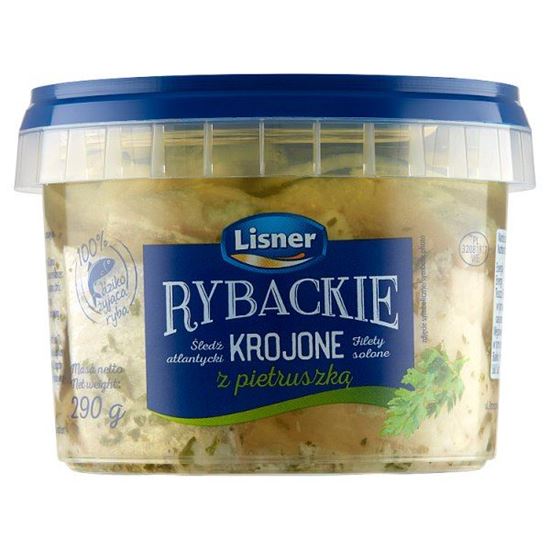 Lisner Rybackie Śledzie atlantyckie krojone z pietruszką 290 g