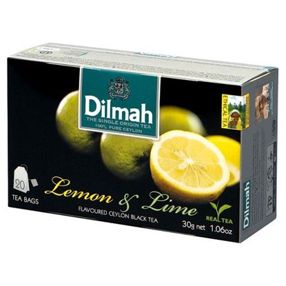 Dilmah Lemon & Lime Cejlońska czarna herbata 30 g (20 x 1,5 g)