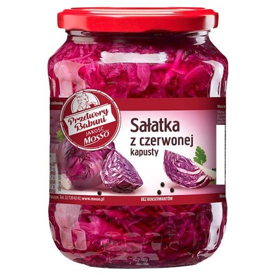 Mosso Sałatka z czerwonej kapusty 680 g