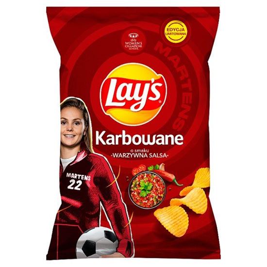 Lay's Chipsy ziemniaczane karbowane o smaku warzywna salsa 130 g