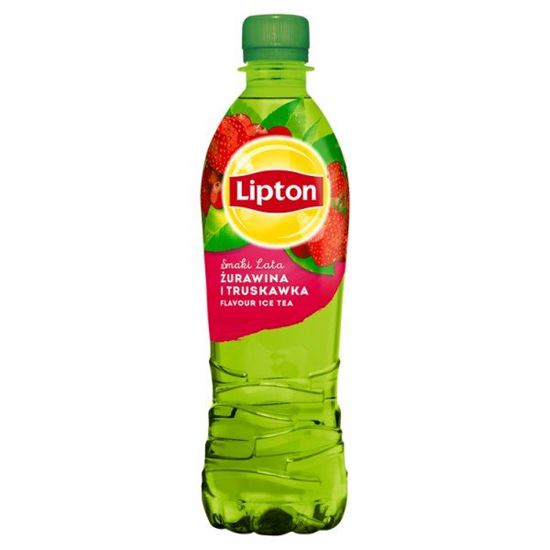 Lipton Ice Tea Smaki Lata Napój niegazowany żurawina i truskawka 500 ml