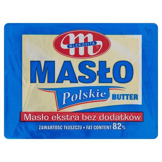 Mlekovita Masło Polskie ekstra bez dodatków 82% 200 g
