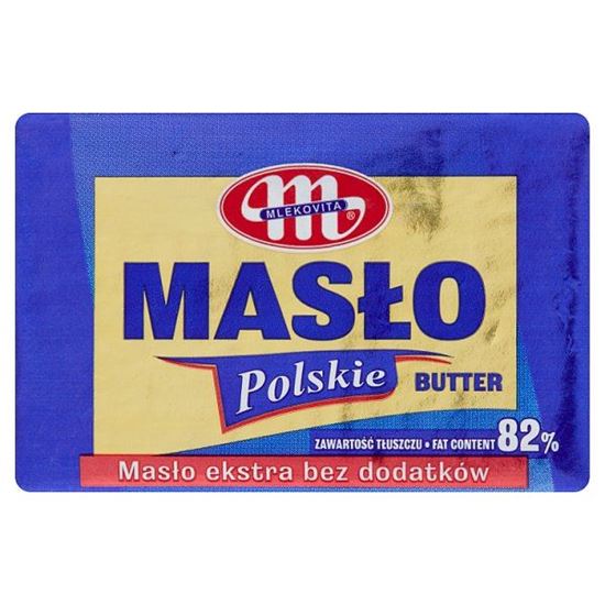 Mlekovita Masło Polskie ekstra bez dodatków 82% 100 g