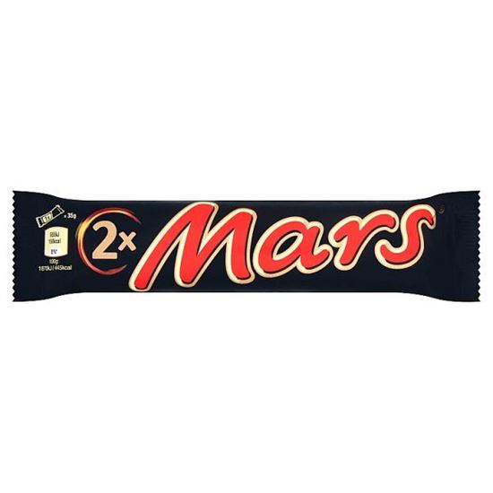 Mars Baton z nugatowym nadzieniem oblany karmelem i czekoladą 70 g (2 sztuki)