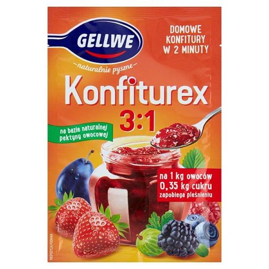 Gellwe Konfiturex 3:1 Mieszanka żelująca do konfitur i dżemów niskosłodzonych 40 g