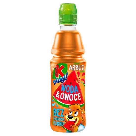 Kubuś Play! Woda & owoce Napój owocowy jabłko arbuz aronia 400 ml