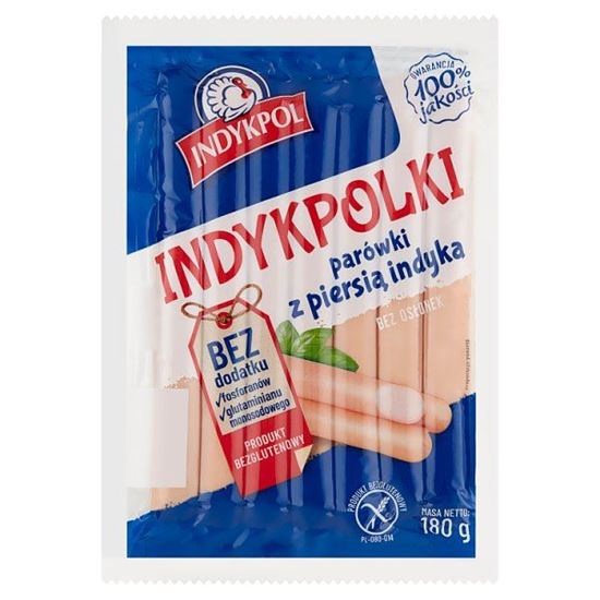 Indykpol Parówki Indykpolki z piersią indyka 180 g