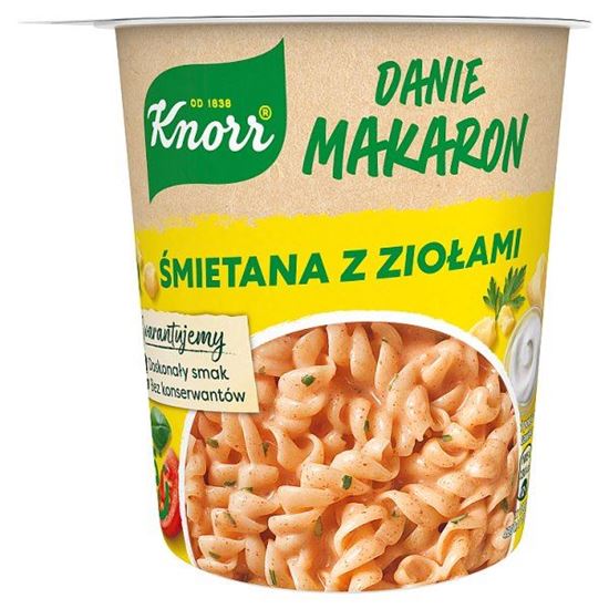 Knorr Danie makaron śmietana z ziołami 59 g