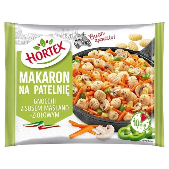 Hortex Makaron na patelnię gnocchi z sosem maślano-ziołowym 450 g
