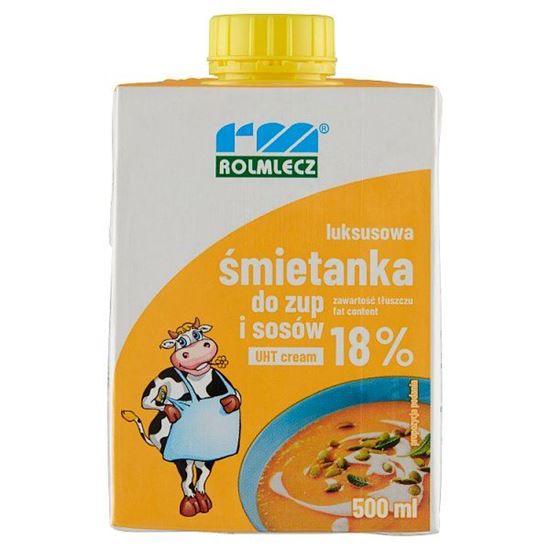 Rolmlecz Luksusowa śmietanka do zup i sosów UHT 18% 500 ml